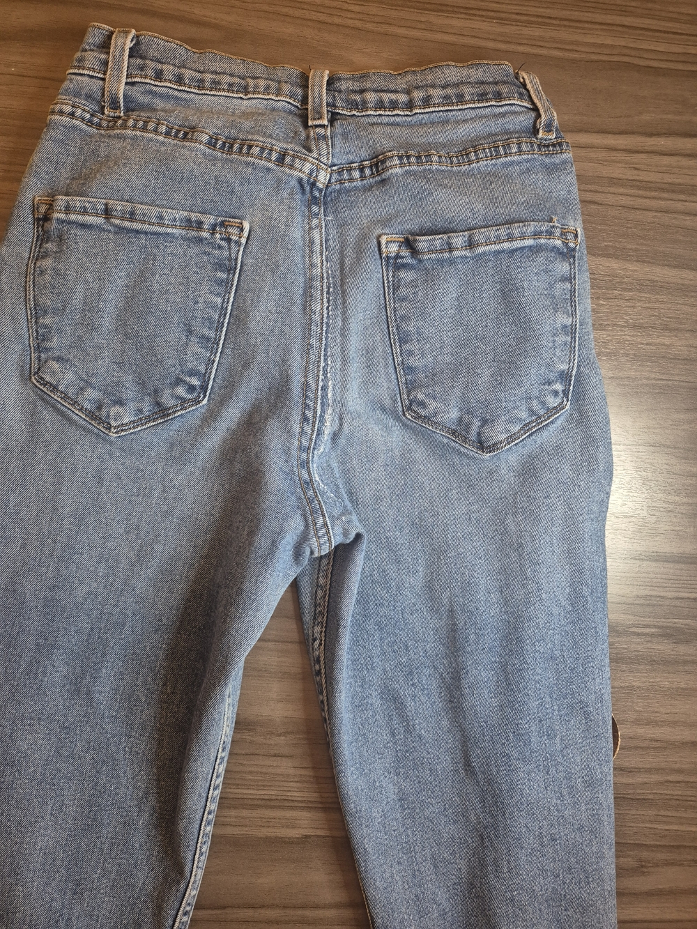 Fashion Nova Light Blue Boyfriend Jeans - Picture 9 of 14